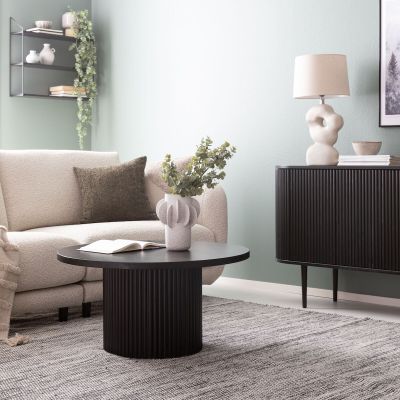 Veke Taimi pyöreä sohvapöytä Ø80 cm hiili