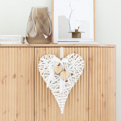 Veke Sydän pajukranssi 40 cm valkoinen | Alk. 8,90 €