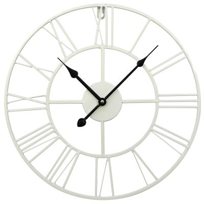 ArtLink Metalli seinäkello Ø40 cm valkoinen | Alk. 25,00 €