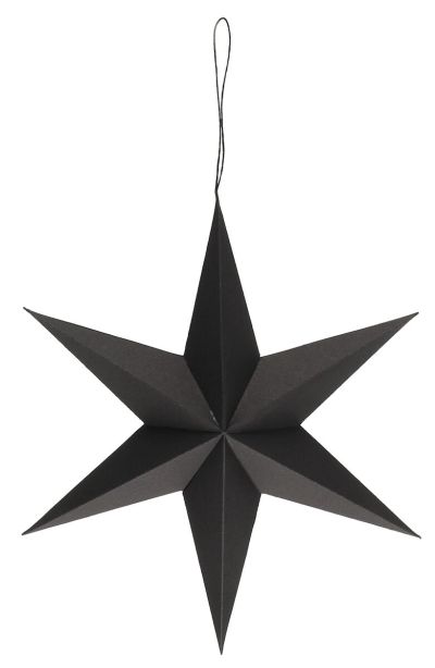Veke Paperitähti 6-sakarainen 50 cm musta | Alk. 14,90 €