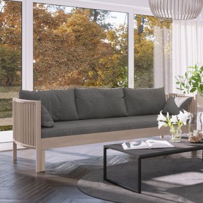Kiteen Aarre vuodesohva 190x75/140, koivu/harmaa patjasarja | Alk. 1 348,00 €