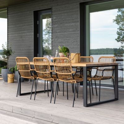 Veke Ruska-Oldie 6-hengen ruokailuryhmä musta-luonnonväri | Alk. 1 132,00 €