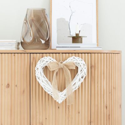 Veke Sydän pajukranssi 30 cm valkoinen | Alk. 6,90 €