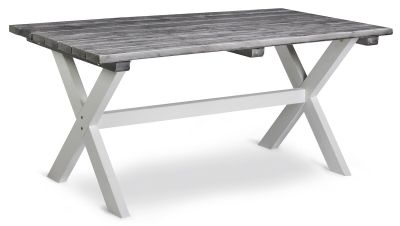 Hillerstorp Shabby Chic ruokapöytä 160x86cm valkoinen/harmaa | Alk. 374,63 €