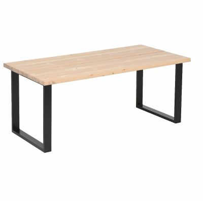 Eureka Seela lankkupöytä 180x90 cm antiikkipetsattu/musta