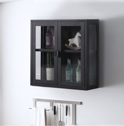 Veke Miisa seinävitriini 60x18x57 cm musta | Alk. 149,00 €