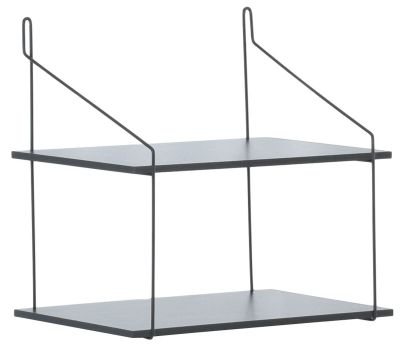 Veke Pujo seinähylly 2-osainen musta | Alk. 14,50 €