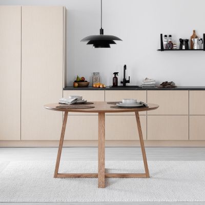 Ei brändiä Malika pyöreä ruokapöytä Ø120 cm öljytty tammi