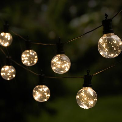 Ei brändiä Tarmo Ball ladattava aurinkokennovaloketju musta/kirkas | Alk. 69,00 €