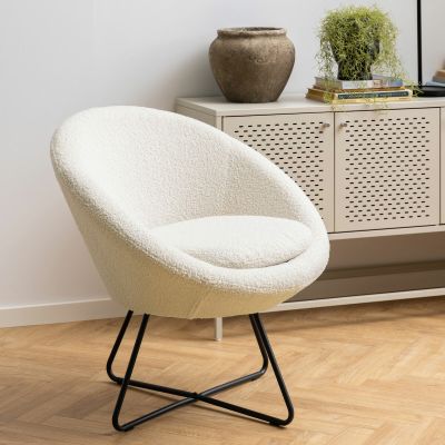 Ei brändiä Center nojatuoli luonnonvalkoinen Orson 8 | Alk. 249,00 €