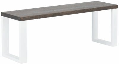 Veke Pujo penkki 35x176 cm savunharmaa lakattu tammi A-laatu/valkoinen pulverim