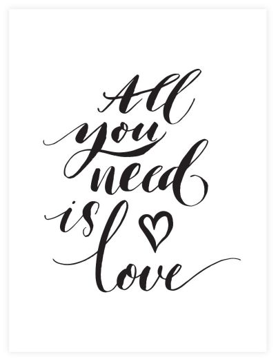 ArtLink All you need is love juliste 30x40 cm