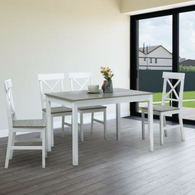 Tenstar Maxx 4-hengen ruokailuryhmä valkoinen/harmaa | Alk. 399,00 €
