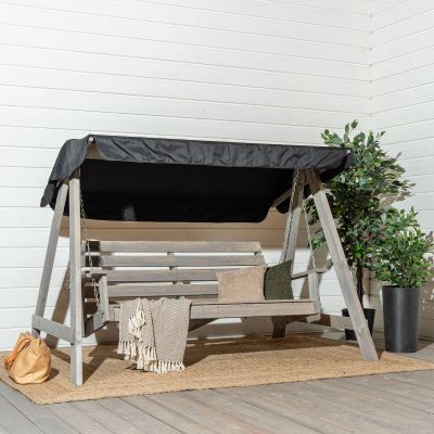 Veke Saaristo pihakeinu katoksella vaaleanharmaa