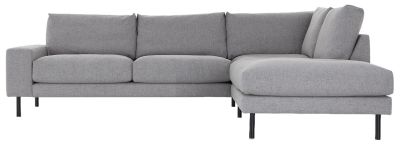 Veke Plaza avokulmasohva oikea, harmaa Cablo 14, 86 mustat puujalat | Alk. 3 290,00 €