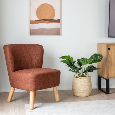 Veke Halme nojatuoli terrakotta Basel 44, lakattu puujalka | Alk. 129,00 €