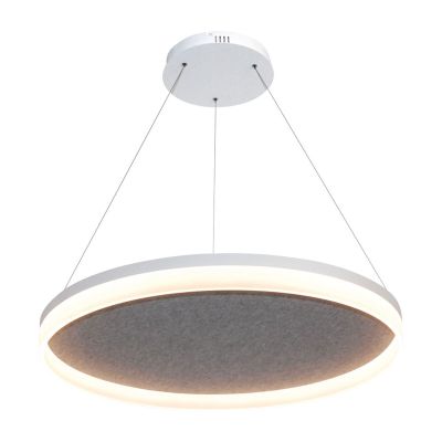 Design by Grönlund Grönlund Acoustic Circulo 60 LED-riippuvalaisin tummanharmaa