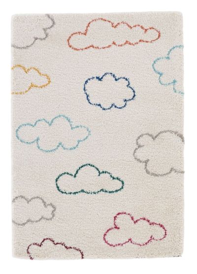 Veke Pilvet lastenmatto 135x190 cm lvalk/multi | Alk. 129,00 €
