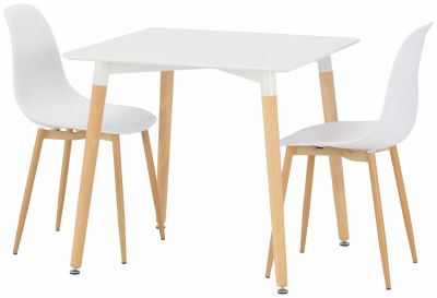 Veke Fox-Syli ruokailuryhmä 2-hengen valkoinen | Alk. 225,00 €