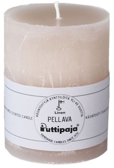 Puttipaja® Puttipaja läpivärjätty tuoksukynttilä 10 cm pellava