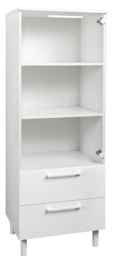 Hiipakka Solo vitriini 60x44,5x160 cm valkoinen bs | Alk. 345,00 €
