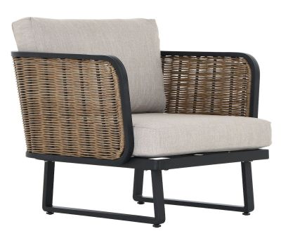 Veke Pioni nojatuoli musta/luonnonväri | Alk. 499,00 €