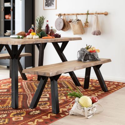 Veke Lana penkki 150 cm antiikkipetsattu/musta | Alk. 244,00 €