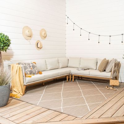 Veke Estradi matto sisä-/ulkokäyttöön 200x290 cm hiekka