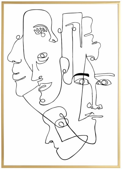 Day Frame valokuvakehys 50x70 cm messinki | Alk. 18,90 €