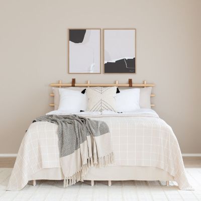 Veke Lempi helmalakana 160x200 cm 45 cm korkea hiekka