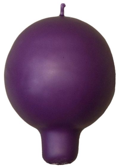 Puttipaja® Puttipaja jalallinen pallokynttilä 2 kpl luumu