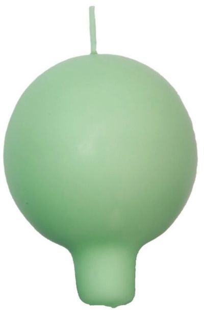 Puttipaja® Puttipaja jalallinen pallokynttilä 2 kpl salvia