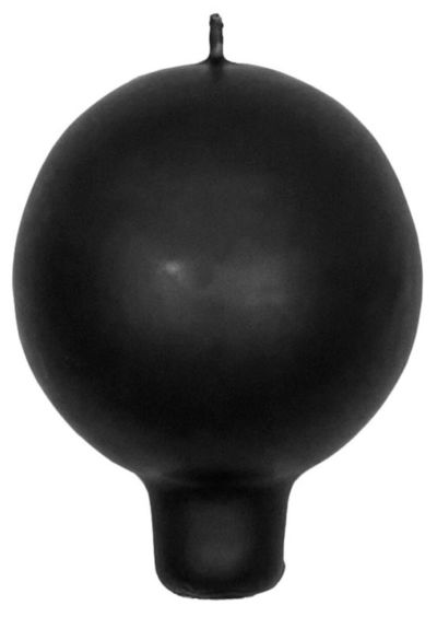 Puttipaja® Puttipaja jalallinen pallokynttilä 2 kpl musta