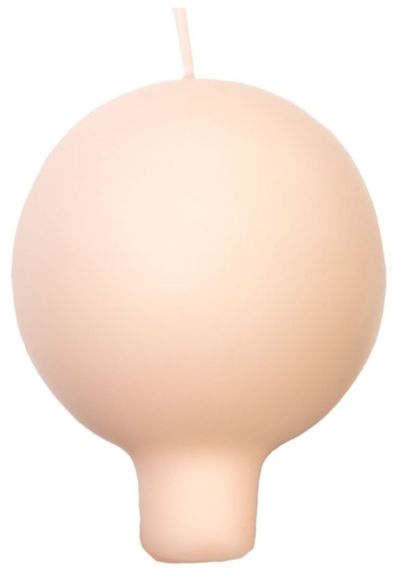 Puttipaja® Puttipaja jalallinen pallokynttilä 2 kpl aprikoosi