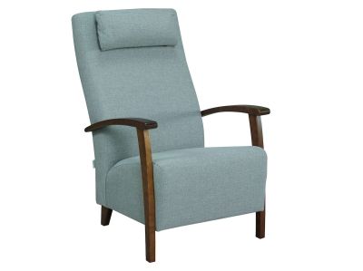 Veke Oliver nojatuoli, Inari 91 vaaleanharmaa, ruskeat puuosat | Alk. 369,00 €