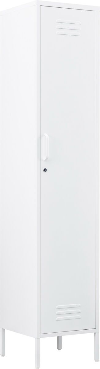 Veke Floora korkea metallikaappi 38x40x185 cm valkoinen | Alk. 299,00 €