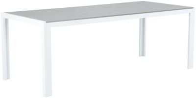Veke Saarni aintwood pöytä 205x90 cm valkoinen/harmaa | Alk. 379,00 €