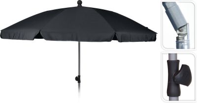 Ei brändiä Aurinkovarjo 200 cm harmaa | Alk. 29,00 €