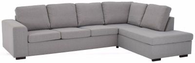 Veke Joel avokulmasohva oikea 3A, vaaleanharmaa Inari kangas 91