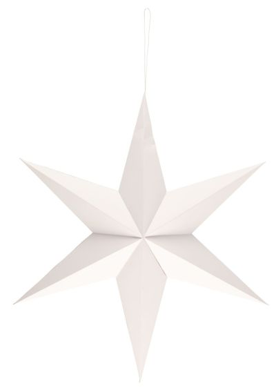 Veke Paperitähti 6-sakarainen 70 cm valkoinen | Alk. 24,90 €