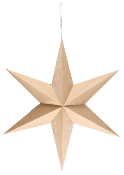 Veke Paperitähti 6-sakarainen 70 cm luonnonvärinen | Alk. 24,90 €