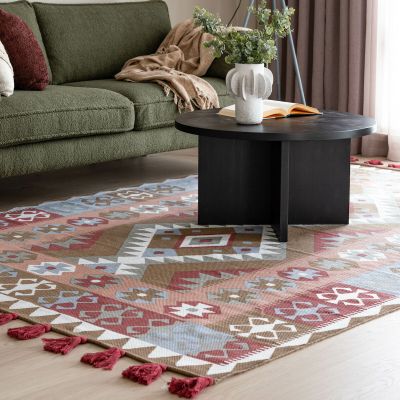 Veke Armi puuvillamatto 200x290 cm beige/terra | Alk. 189,00 €
