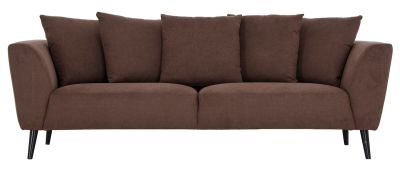 Veke Laakso 3-istuttava sohva tummanruskea Soro 28, wenge jalat | Alk. 599,00 €