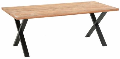Veke Orvo lankkupöytä 200x95 cm öljytty tammi, musta jalka | Alk. 299,00 €