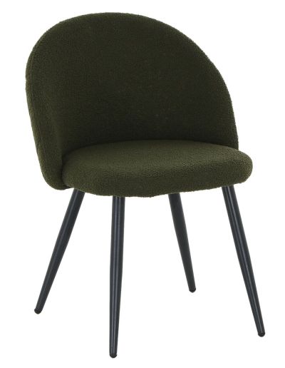 Veke Pouta teddy tuoli tummanvihreä CH-2031-7, mustat jalat | Alk. 109,00 €