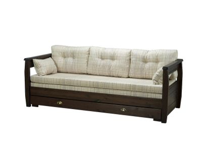Veke Janne laveripaketti 3-istuttava ruskea, Shakira beige patjoilla | Alk. 611,00 €