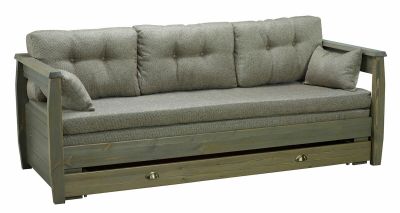Veke Janne laveripaketti 3-istuttava ruskea, Kalinka beige patjoilla | Alk. 611,00 €