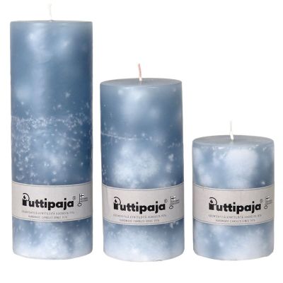 Puttipaja® Puttipaja läpivärjätty pöytäkynttilä 10 cm farkku