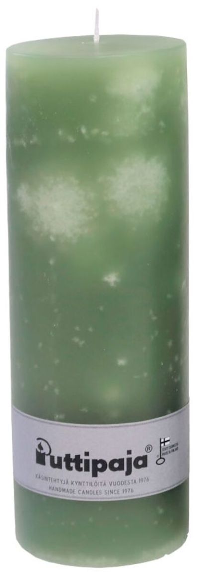 Puttipaja® Puttipaja läpivärjätty pöytäkynttilä 25 cm salvia