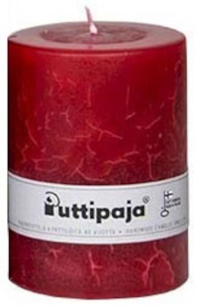 Puttipaja® Puttipaja läpivärjätty pöytäkynttilä 10 cm tummanpunainen | Alk. 9,95 €